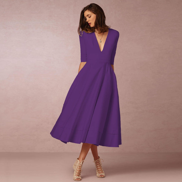Sharise - Abito casual con scollo a V per donne