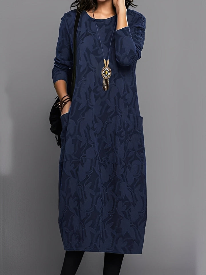 Kadence - Elegante abito a maniche lunghe con stampa per donne