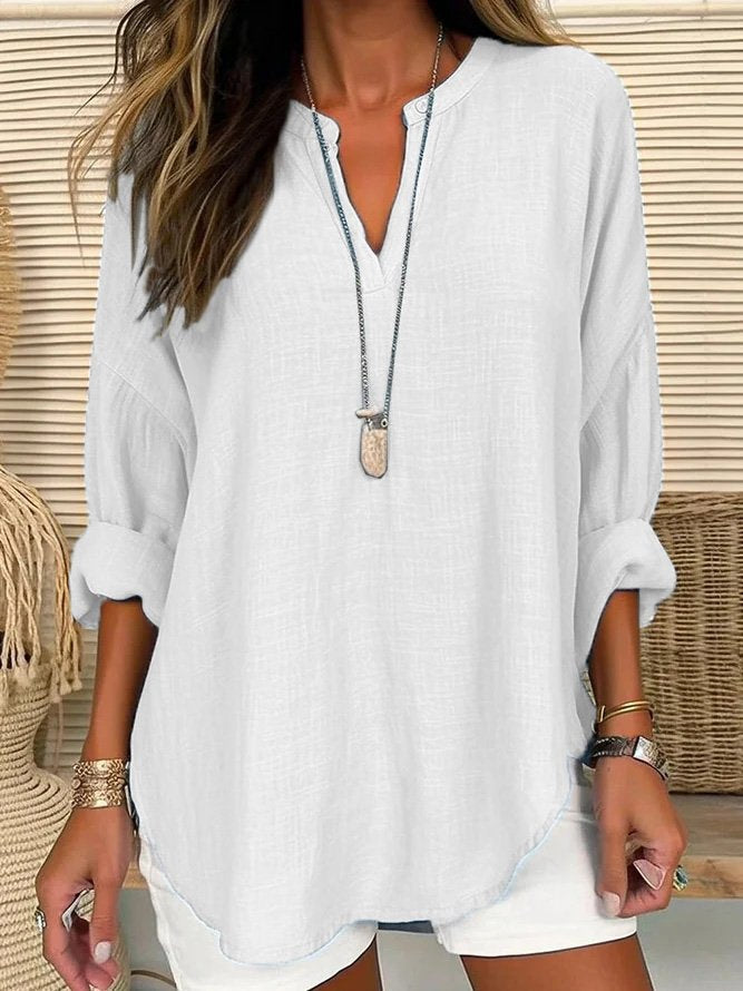 Eliza - Blusa Casual in Lino