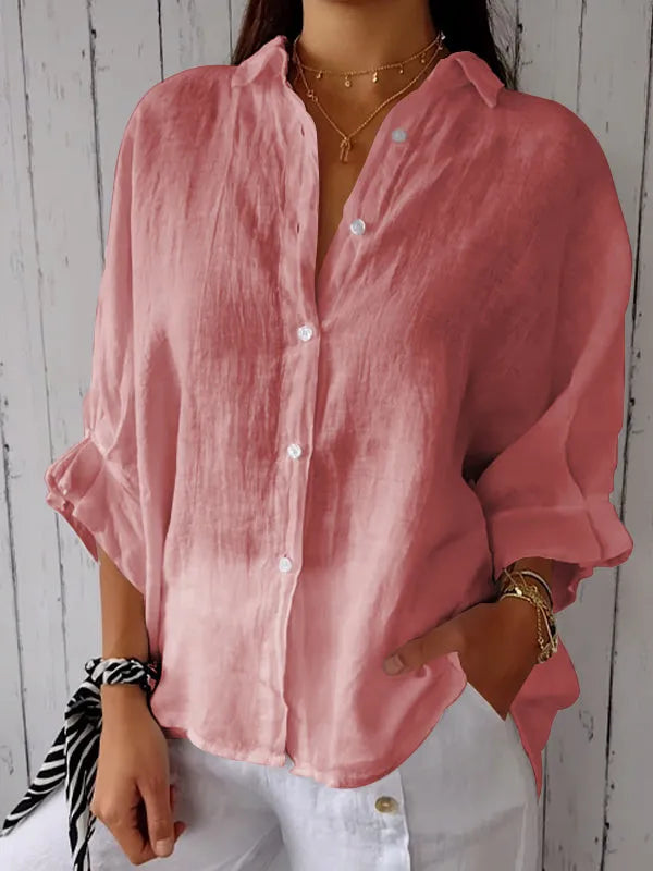 Liliana - Top in lino casual per donne