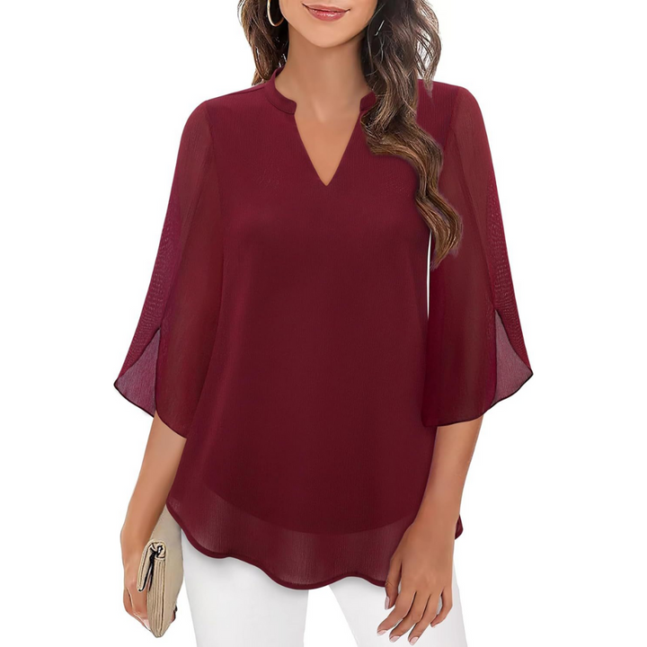 Ella - Blusa comoda con maniche aperte