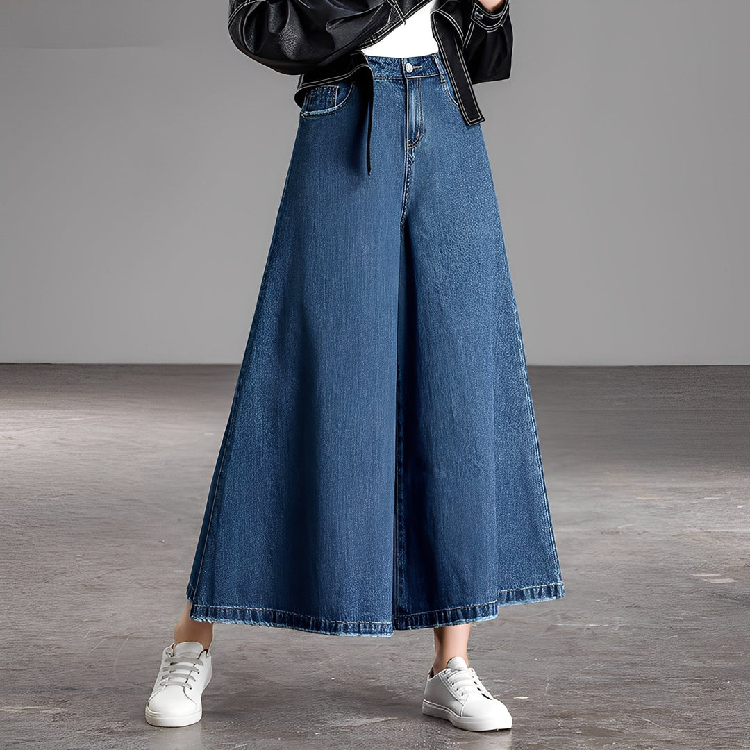 Isabelle - Jeans stilosi con gamba ampia per donne