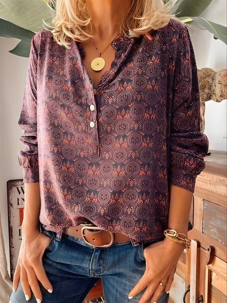 Bellamy - Classica blusa stampata per donne