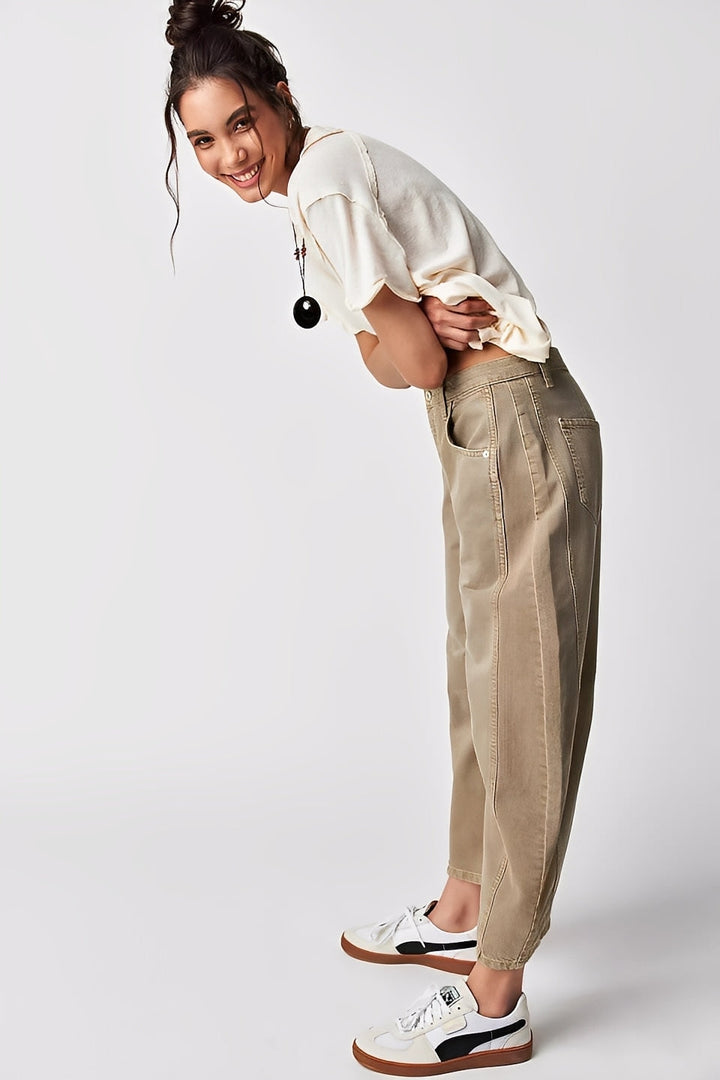 Adrienne - Classiche ampio taglio Barrel-Jeans per donne
