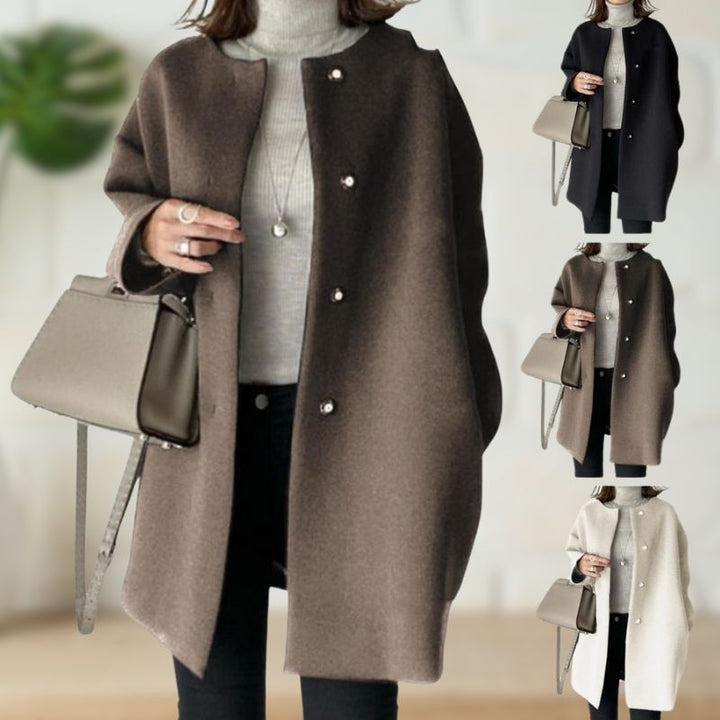 Trude | Cappotto Medio Elegante in Lana Morbida