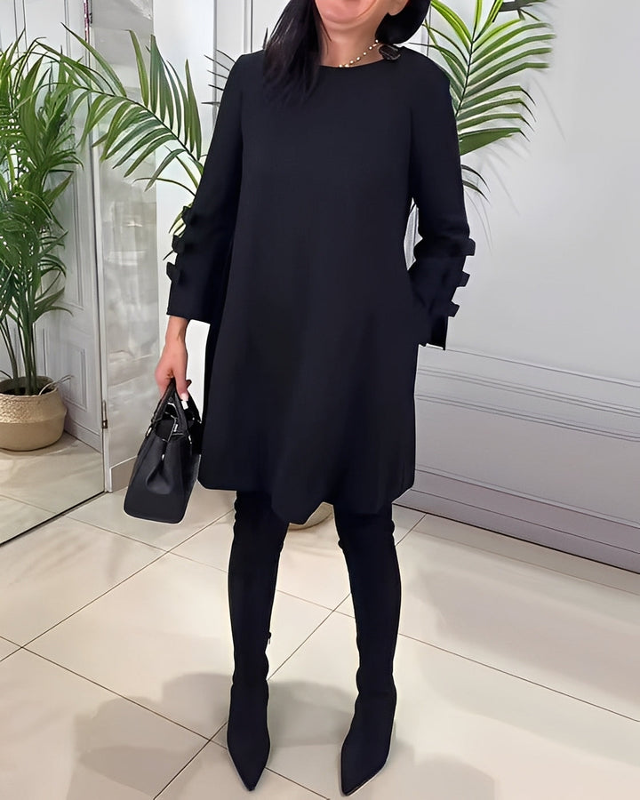 Elenora - Abito elegante con maniche lunghe per donne