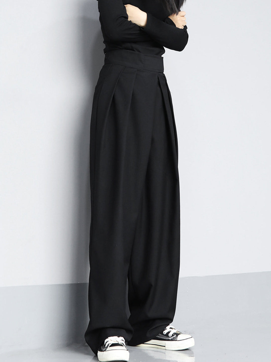 Marisa – Pantaloni larghi con chiusura a velcro