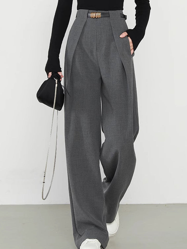 Lina – Pantaloni dritti con tasche