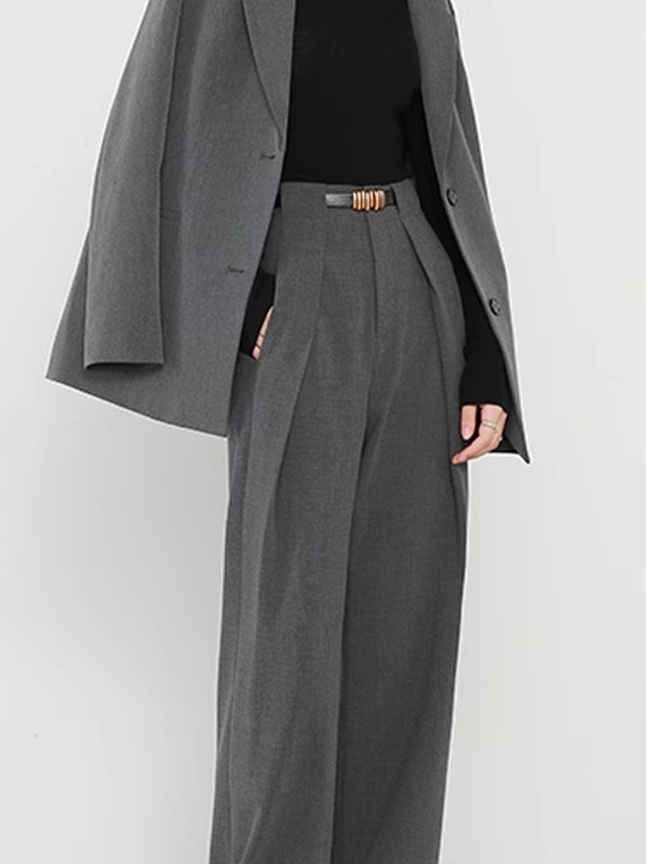 Lina – Pantaloni dritti con tasche