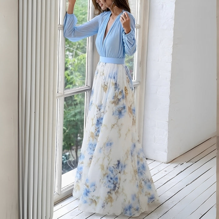 Cherise - Abito lungo alla moda con stampa floreale