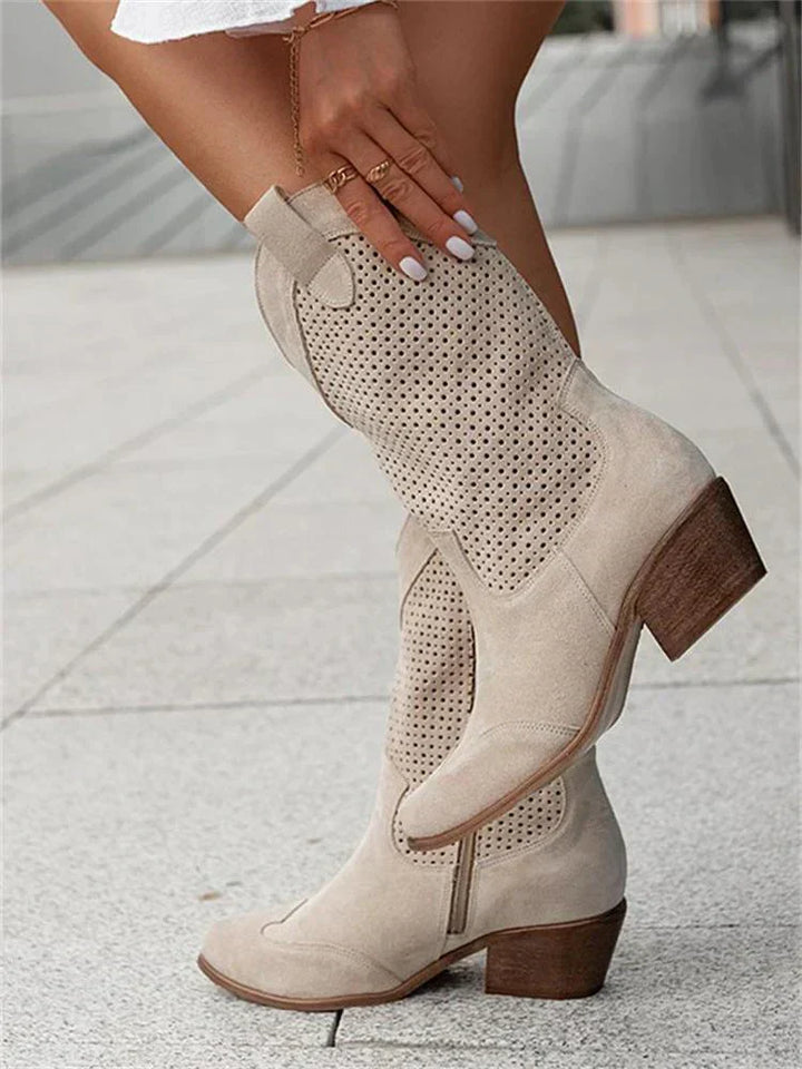 Queenie - Leggeri Stivali Western Donna Zip