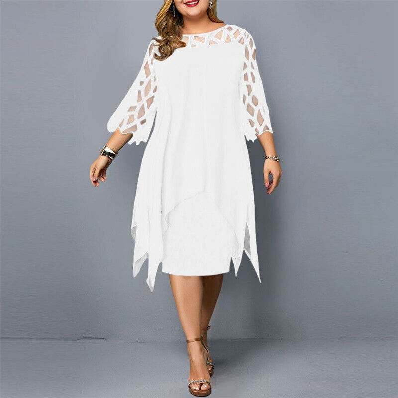 Savanna - Abito in chiffon taglia pus per donne