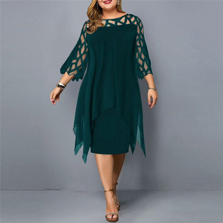 Savanna - Abito in chiffon taglia pus per donne